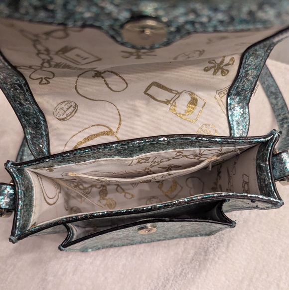 Kate Spade Teal glitter Shoulder/Handbag - Picture 3 of 5